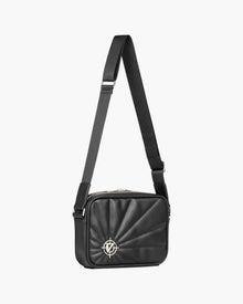 X LEATHER SHOULDERBAG BLACK