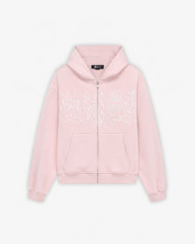 GRAFFITI ZIP-HOODIE PINK