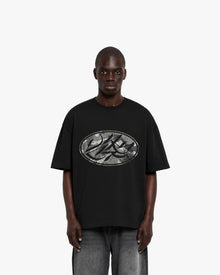 BROKEN SCRIPT TEE BLACK