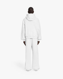 INSIDE OUT ZIP HOODIE WHITE