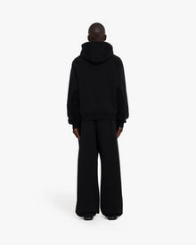 INSIDE OUT ZIP HOODIE BLACK