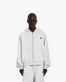 INSIDE OUT ZIP HOODIE LIGHT GREY (OLD SIZING)