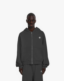 INSIDE OUT ZIP HOODIE ASH GREY (OLD SIZING)