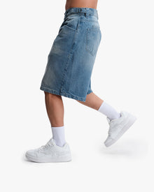 VINTAGE BLUE DENIM JORTS
