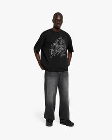 CONSTRUCTION LOGO TEE BLACK