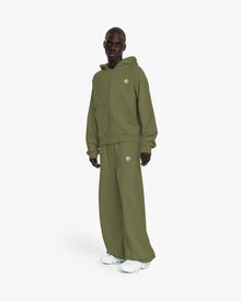 INSIDE OUT ZIP HOODIE KHAKI