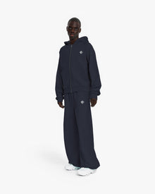 INSIDE OUT ZIP HOODIE NAVY