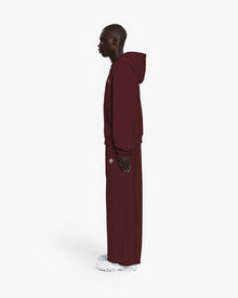 INSIDE OUT ZIP HOODIE WINE RED