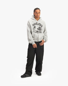 SHOOTING HOUSE ZIP HOODIE LIGHT GREY