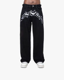 OUTLINED MIRAGE DENIM BLACK / WHITE