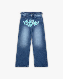 HAVOC DENIM DARK BLUE / TURQUOISE