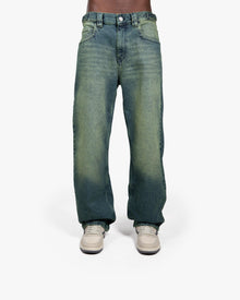 GREEN TINTED DENIM